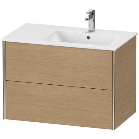 Xviu Wall-Mounted Vanity Unit European Oak